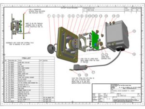 3D Exploded CAD drawing 3D Modelling - Moulded parts assembly